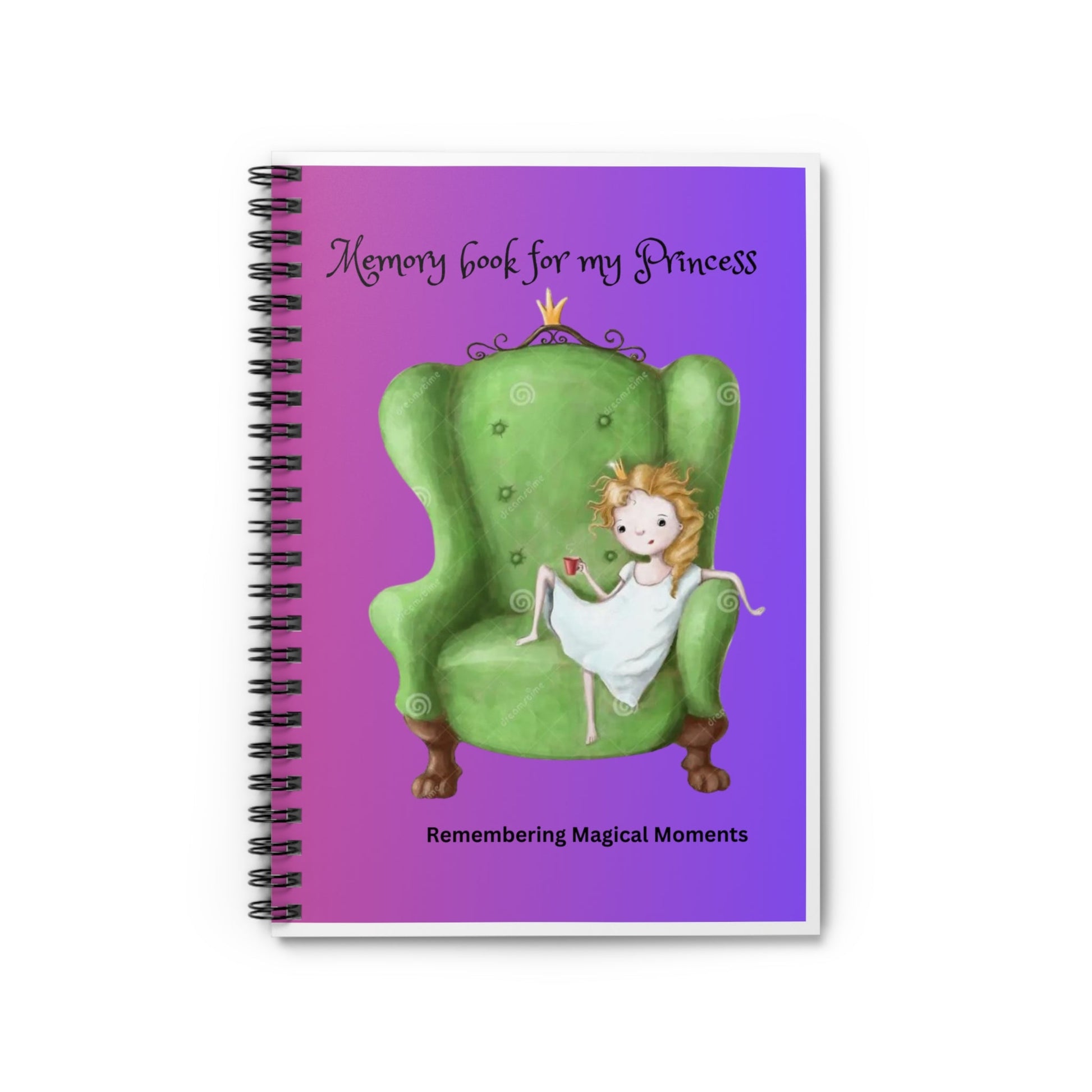 Letters to my Princess / Daughter Spiral Notebook - Ruled Line 