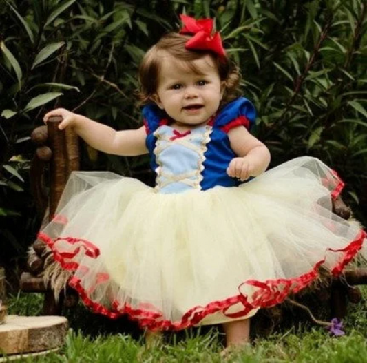 Beautiful Baby Snow White Costume, Princess Costume,Disney Halloween Tutu Costume 