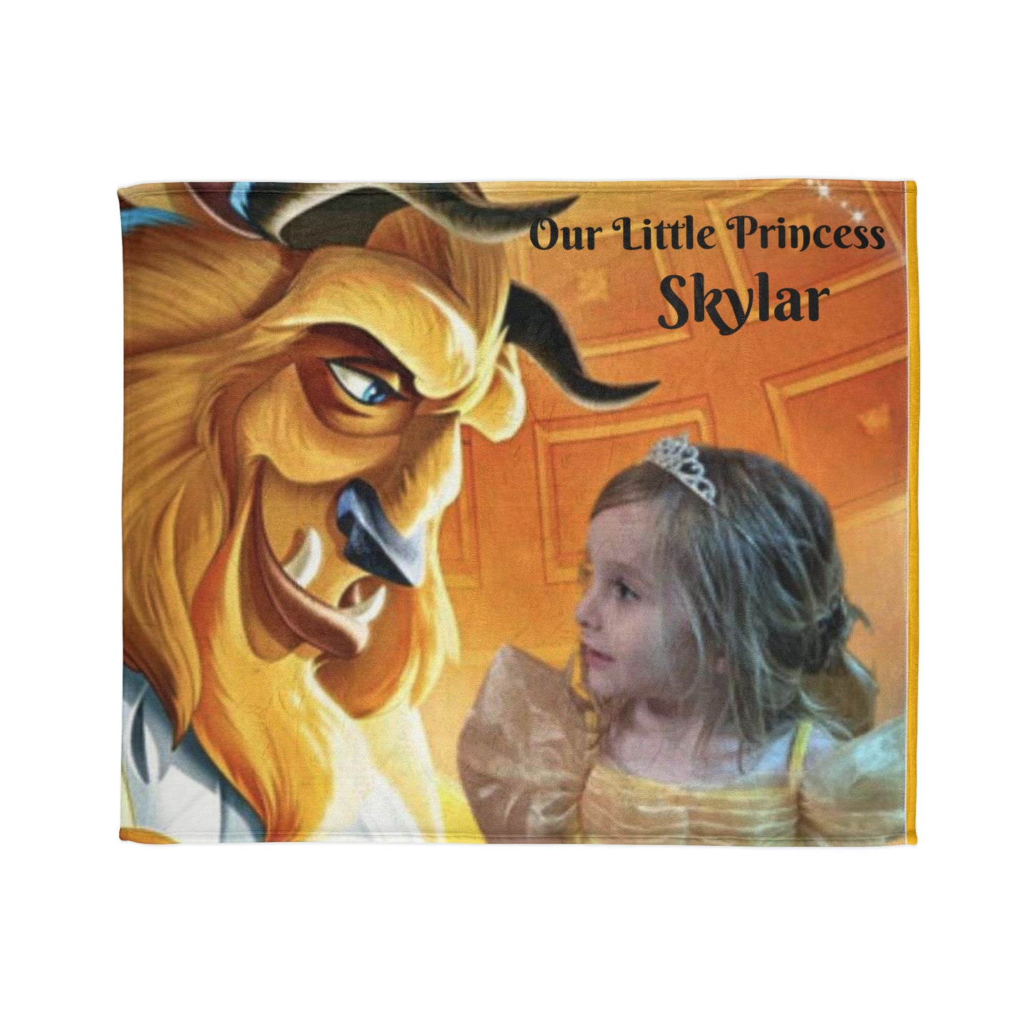 Personalized Princess Custom Blanket in 3 Sized Soft Polyester Blanket 