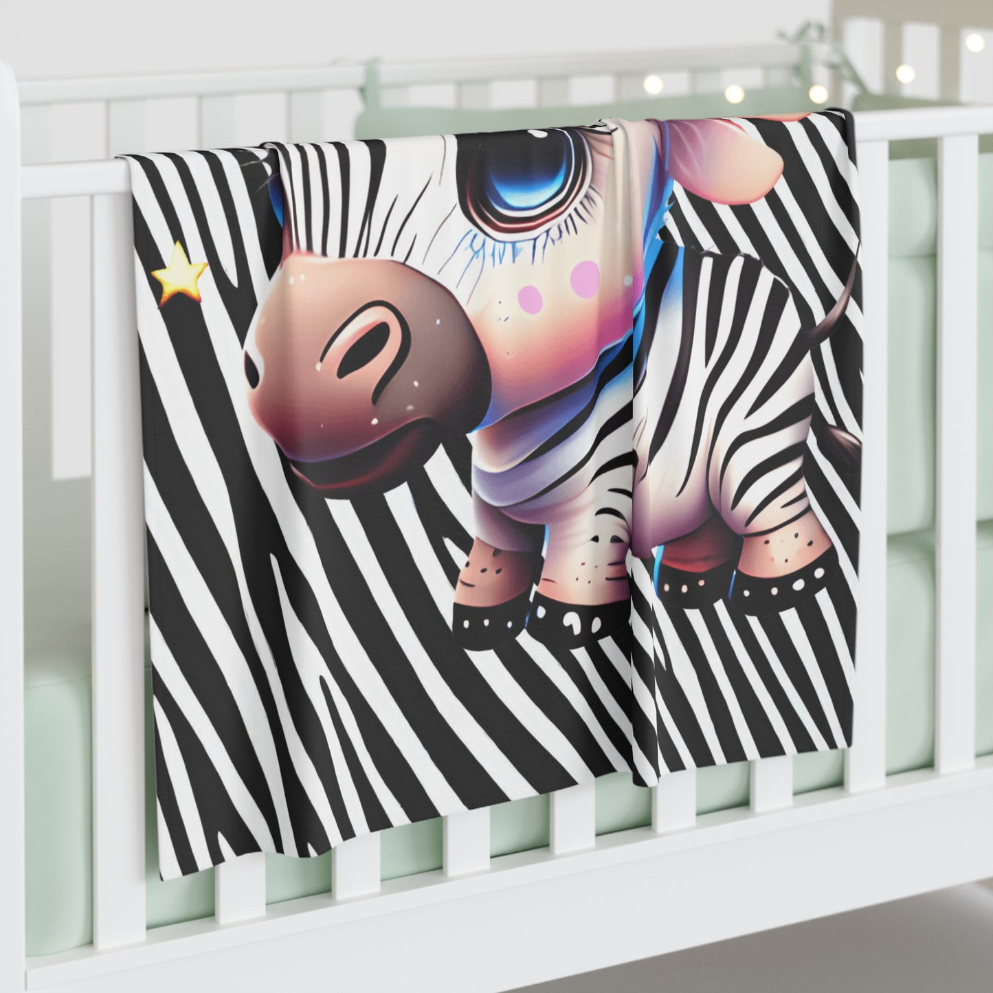 Adorable Zebra Baby Swaddle Blanket 