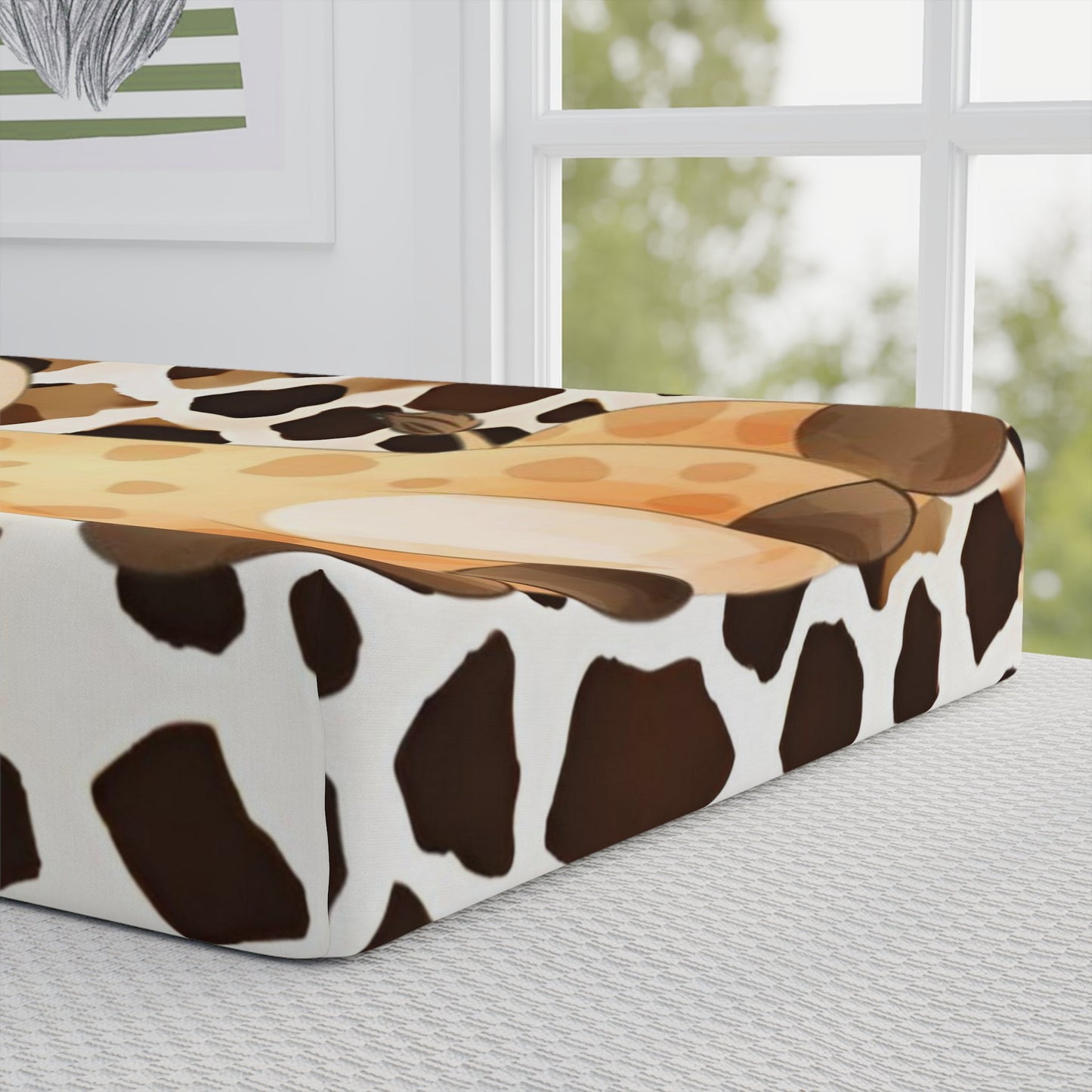 Adorable Baby Giraffe Changing Pad Cover 