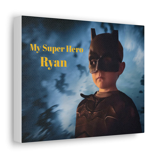 Personalized Custom My Super hero Canvas Gallery Wraps Great Gift 