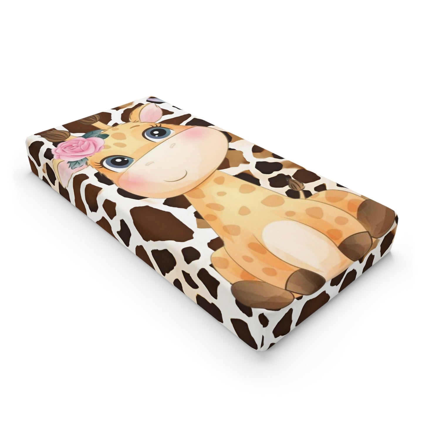 Adorable Baby Giraffe Changing Pad Cover 