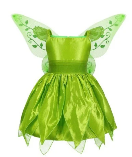 Disney Inspired Tinkerbell  With Wings Optional Light up Wings Fairy costume 