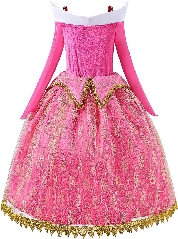 Beautiful Sleeping Beauty Aurora Costume Girl Halloween 