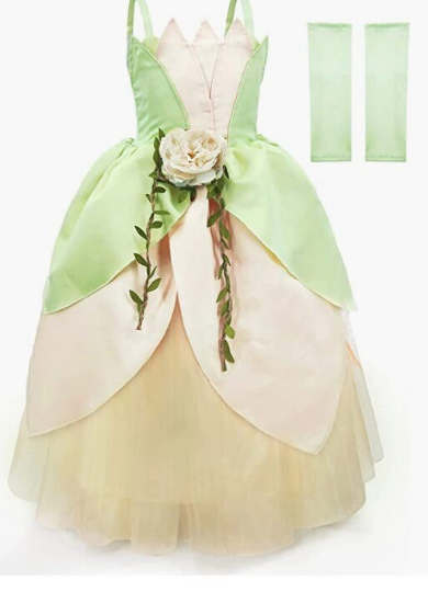 rincess Tiana disney inspired Fairy Princess Gown, The Princess and the Frog 