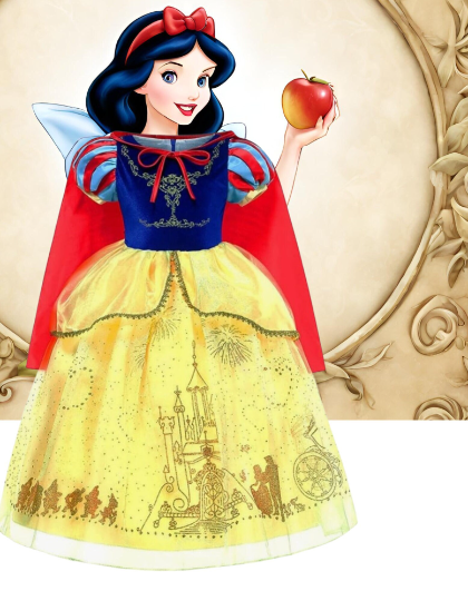 The fairest Snow White Princess Dress Disney inspired Halloween Costume Birthday Parties Dress up 