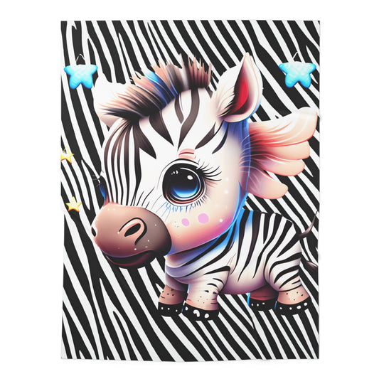 Adorable Zebra Baby Swaddle Blanket 