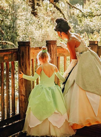 rincess Tiana disney inspired Fairy Princess Gown, The Princess and the Frog 