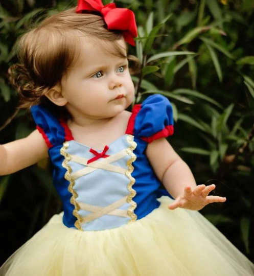 Beautiful Baby Snow White Costume, Princess Costume,Disney Halloween Tutu Costume 