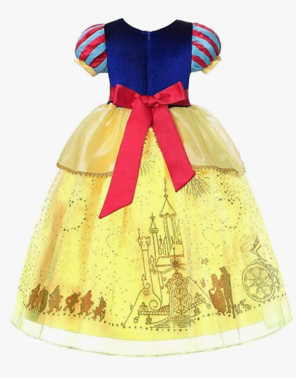 The fairest Snow White Princess Dress Disney inspired Halloween Costume Birthday Parties Dress up 