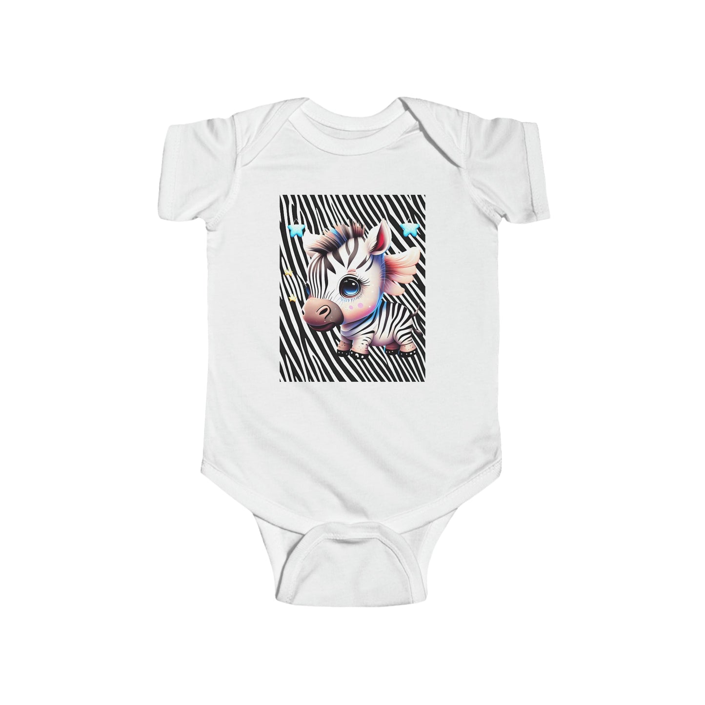 Cute Baby Zebra Infant Jersey Bodysuit Baby shower Gift, Take Home Baby Gift 