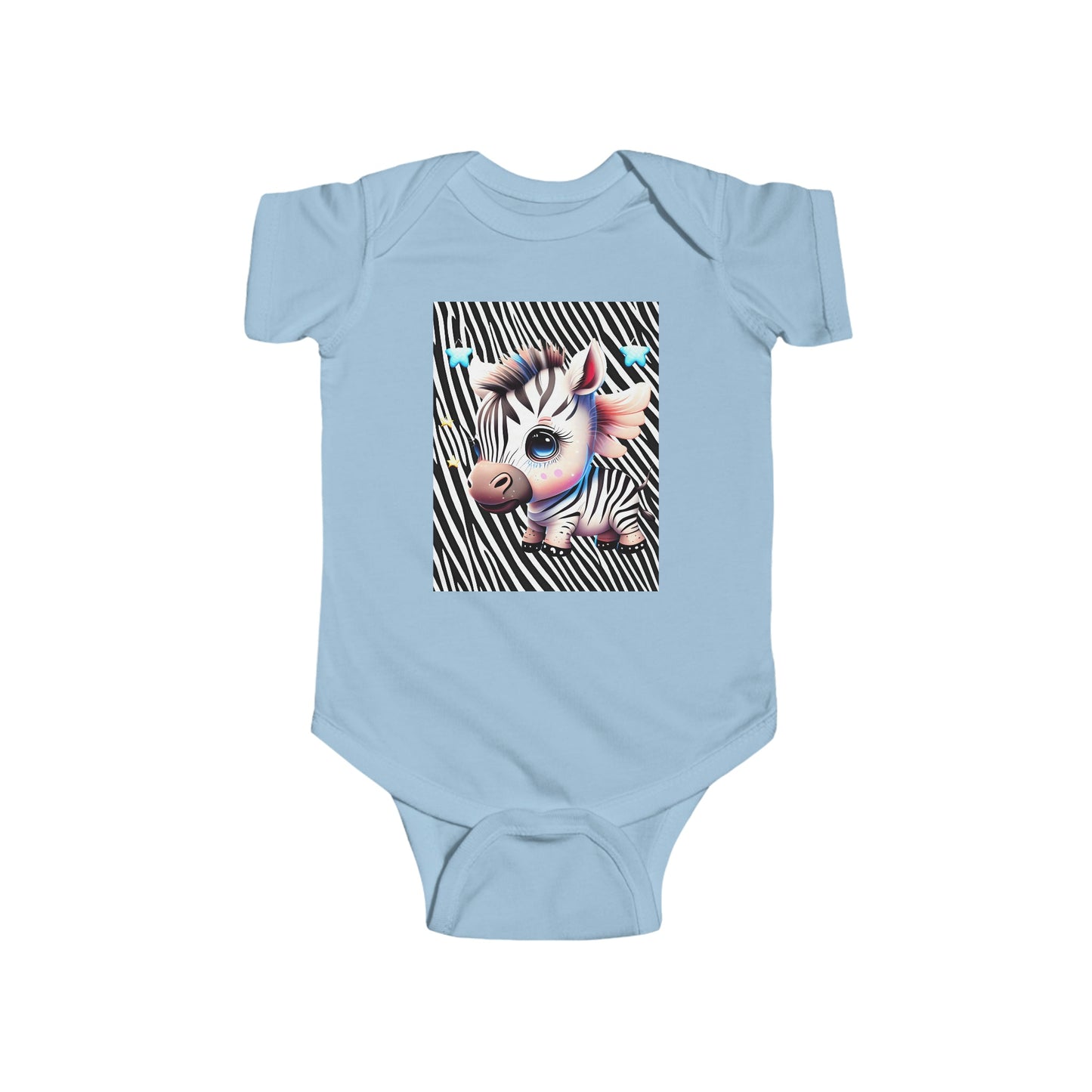 Cute Baby Zebra Infant Jersey Bodysuit Baby shower Gift, Take Home Baby Gift 