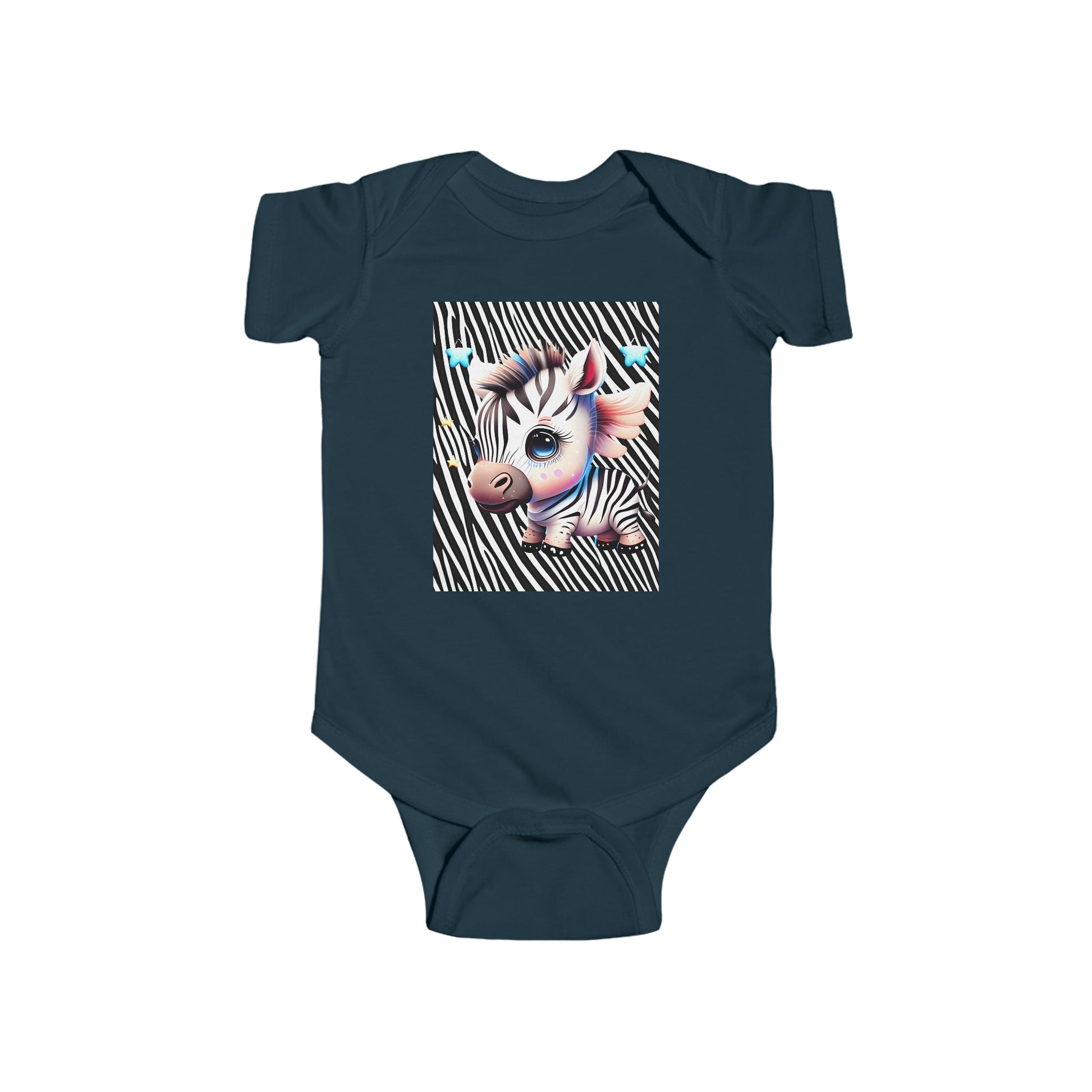 Cute Baby Zebra Infant Jersey Bodysuit Baby shower Gift, Take Home Baby Gift 