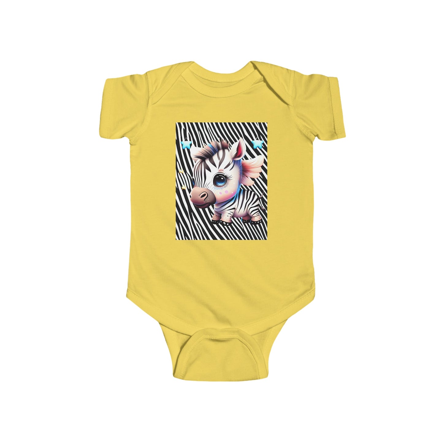 Cute Baby Zebra Infant Jersey Bodysuit Baby shower Gift, Take Home Baby Gift 