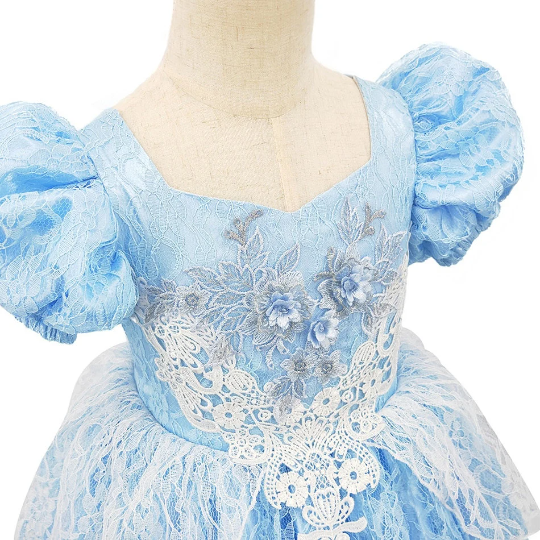 Disney Inspired Cinderella Gown Girl Costume Halloween Costume 