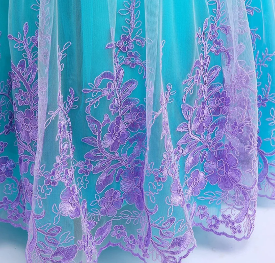 Beautiful Light Up Mermaid Costume Gown Disney inspired Princess Gown Girl Costume 