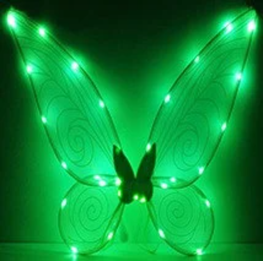 Disney Inspired Tinkerbell  With Wings Optional Light up Wings Fairy costume 