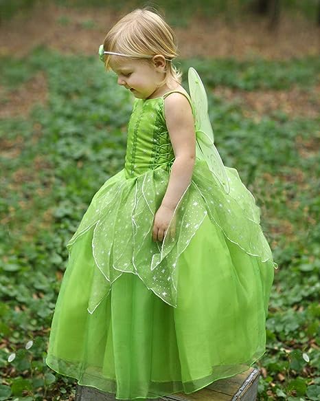 Magical Tinker Bell Costume with Wings Fairy Halloween Costume 