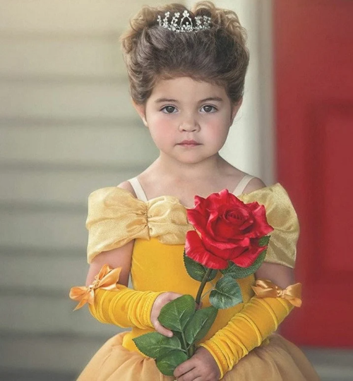 Gorgeous Belle Costume Disney inspired Princess Girl Halloween 