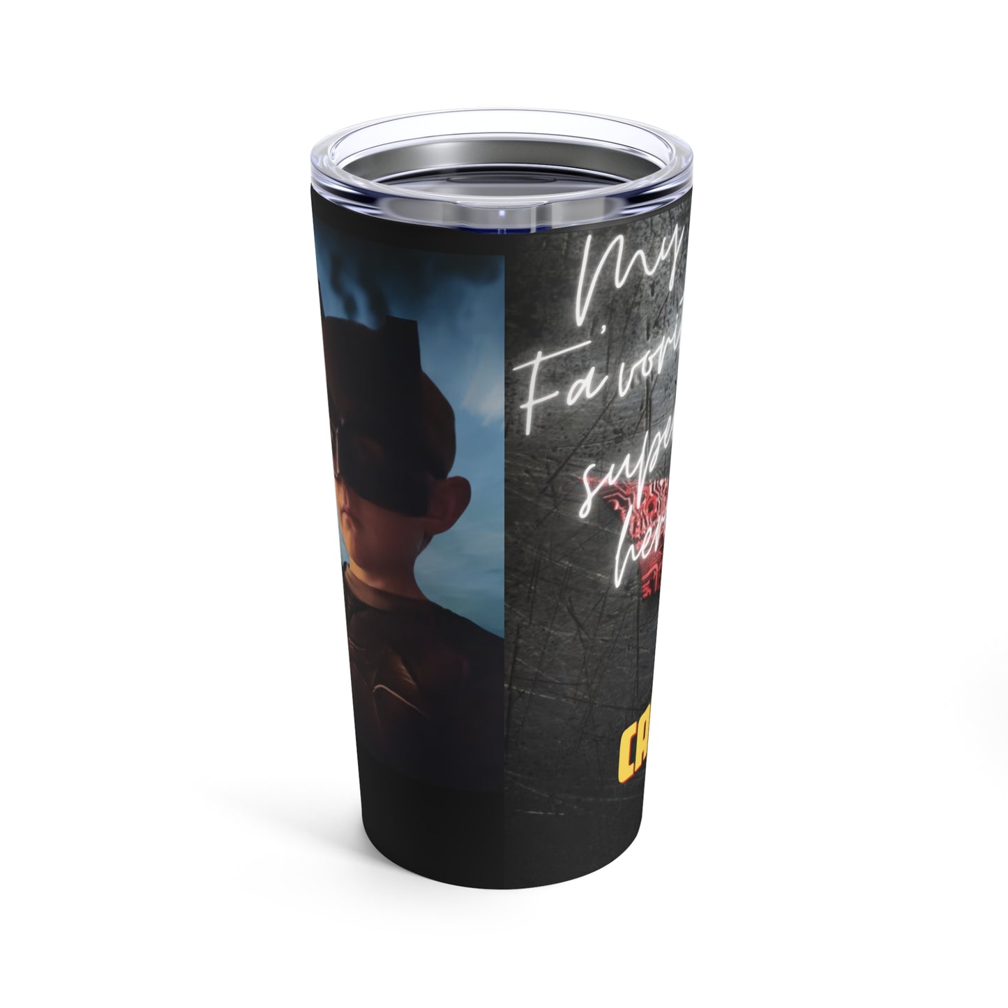 My Favorite Super Hero Calls me Dad Tumbler 20oz Father's Day Gift Custom Tumbler 