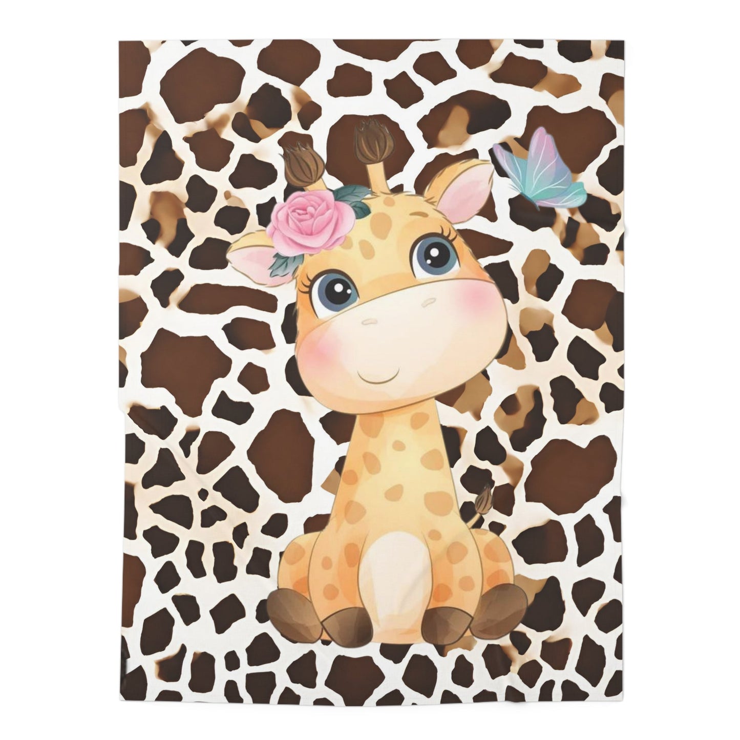 Adorable Baby Giraffe Baby Swaddle Blanket 