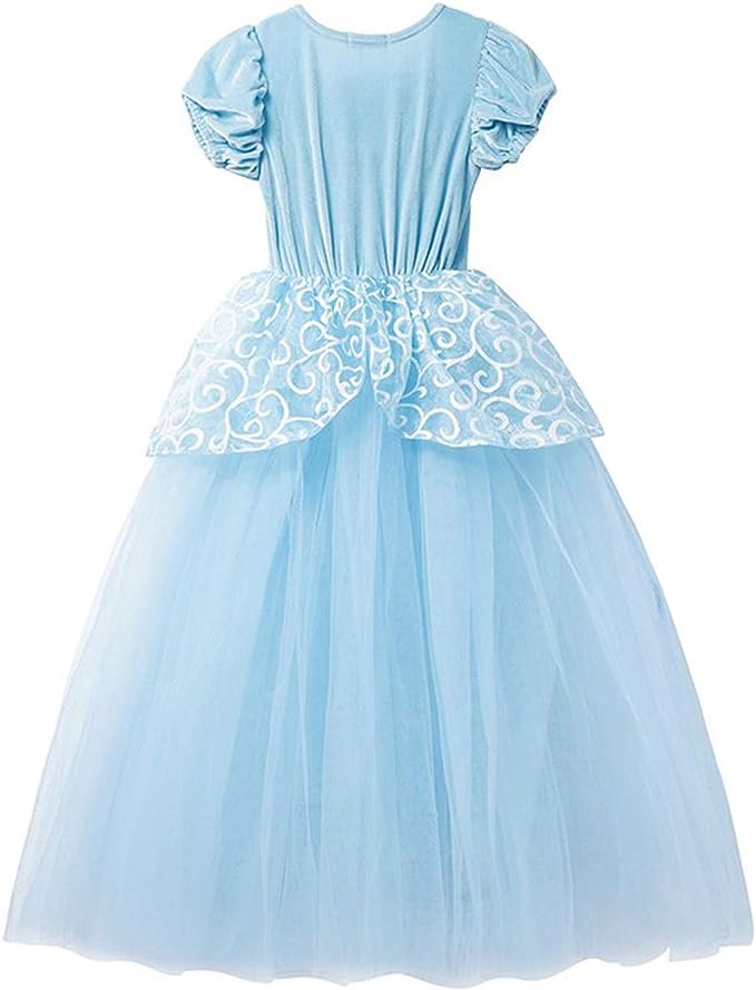 Gorgeous Cinderella Disney inspired Costume for Girls pageants Parties 