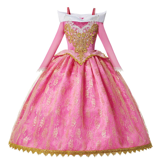 Beautiful Sleeping Beauty Aurora Costume Girl Halloween 