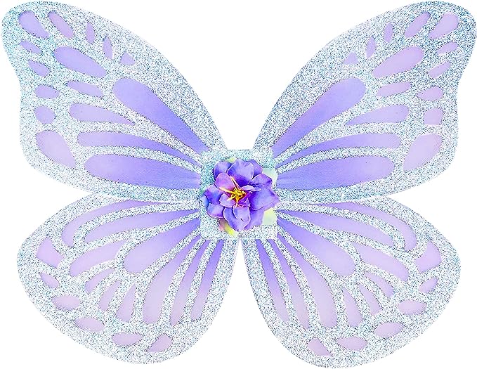 Elegant Purple Fairy Costume with delicate Glitter and Flower Tutu . 