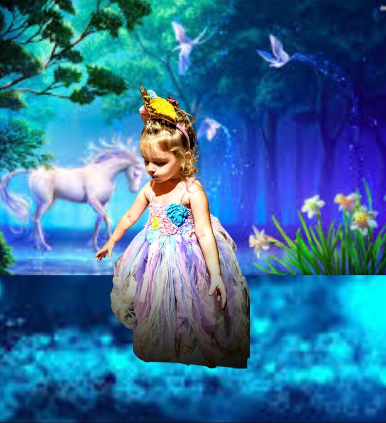 Beautiful Unicorn Light up Disney inspired Princess Costume with Light PrettyPrincess