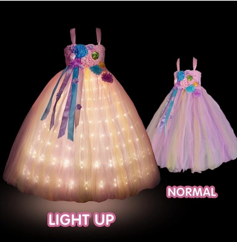 Beautiful Unicorn Light up Disney inspired Princess Costume with Lights 